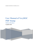 User Manual of VeryDOC PDF Stamp