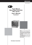 Panel Mount Mass Flow Controller MPC Series User`s Manual