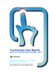 Touchscreen User Manual Zytronic XY Controller (Serial