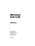 IBM Informix Guide to SQL Reference
