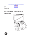 Druck / GE Sensing ADTS-505 Air Data Test Set User Manual