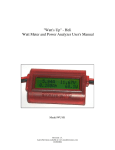 Heli Watt Meter and Power Analyzer User`s Manual