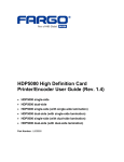 Fargo HDP5000 Printer User Manual | ID Wholesaler