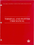 Terminal and Plotter User Manual