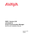 OSPC Version 2.50 connected to Avaya