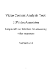 Video Content Analysis Tool: 3DVideoAnnotator