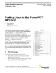 Porting Linux to the PowerPC MPC7451