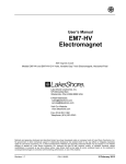 EM4 & EM7 Electromagnet Manual