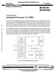 MC68340, Integrated Processor With DMA