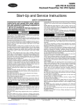 Start-Up and Service Instructions