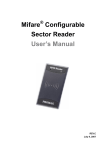 Mifare Configurable Sector Reader User`s Manual