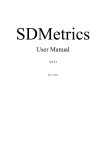 SDMetrics User Manual