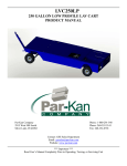Par-Kan LVC250LP Lavatory Service Cart Manual