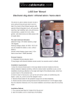 LA85 User` Manual Electronic dog alarm / infrared alarm / home alarm