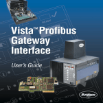 Vista Profibus Gateway Interface USER`S GUIDE