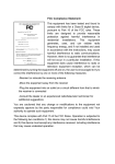FCC Compliance Statement: This equipment has been tested and