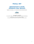 PDshop .NET Administrator`s Guide (PDAdmin User Manual)