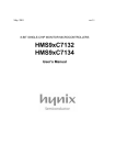 Hynix HMS9xC7132, HMS9xC7134 User`s Manual