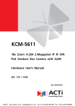 ACTi KCM-5611 Manual