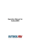 Operation Manual for OutboxSMS