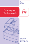sx1481 GDI/TWAIN driver manual - Océ | Printing for Professionals