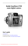 Kodak Z740 User Guide Manual pdf