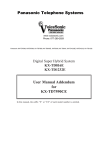 KX-TD7590 CE User Manual