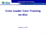 Crew Leader Core Training on-disc