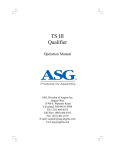 ASG Process Qualifier User Manual