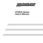 DT9832 Series User`s Manual