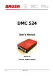DMC 524 User`s Manual
