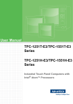 User Manual TPC-1251T-E3/TPC-1551T-E3 Series TPC-1251H