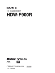 HDW F900R Manual - Audio Services Corporation (Canada) Ltd.