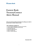 Eastern Bank TreasuryConnect Alerts Manual