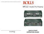 MP222 Studio Pro Preamp