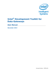 Intel Development Toolkit for Data Gateways User Manual