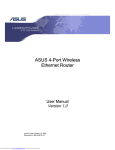 Asus AM604G Manual