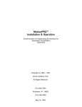 MotionPro Installation & Operations Manual