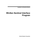 WinSen Sentinel Interface - Fitch Security Integration