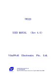 VW320 USER MANUAL （Rev 4.0） VitalWell Electronics Pte. Ltd.