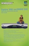 Explorer® 8000™ and 8000HD™ DVR