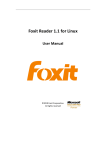 Foxit Reader 1.1 for Linux User Manual - Foxit J