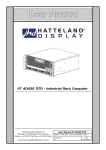 User Manual - Hatteland Display AS