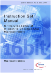 Infineon C166 Family Instruction Set Manual