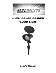 4 LED SOLAR GARDEN FLOOD LIGHT