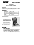 INSTRUCTION MANUAL Model 381277 DMM Temperature Adapter