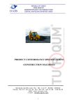 Construction and Mining Machines Specifications