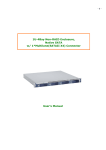 User`s Manual 1U-4Bay Non-RAID Enclosure, Native SATA w/ 1