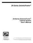 z4-series seismicframe cabinet user manual