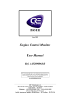 BSM II Engine Control Monitor User Manual